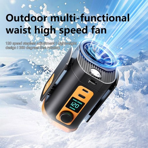 Portable waist clip fan usb - waist,