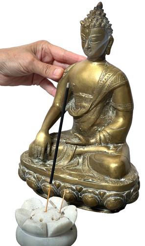 Antique bronze buddha - antique,