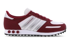 ADIDAS LA TRAINER BURGUNDY WHITE SILVER TRAINERS GZ2136 SIZE 7.5 EU 41 1/3 RARE
