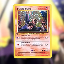 Donald Trump base set Pokémon Card