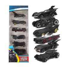 NEW Set of 6 Batman Batmobile Car Model Toy Vehicle Metal Kids Gift With Box