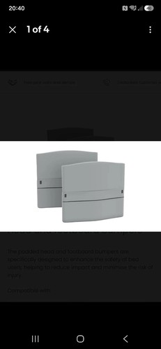 Accora floorbed padded grey - padded,