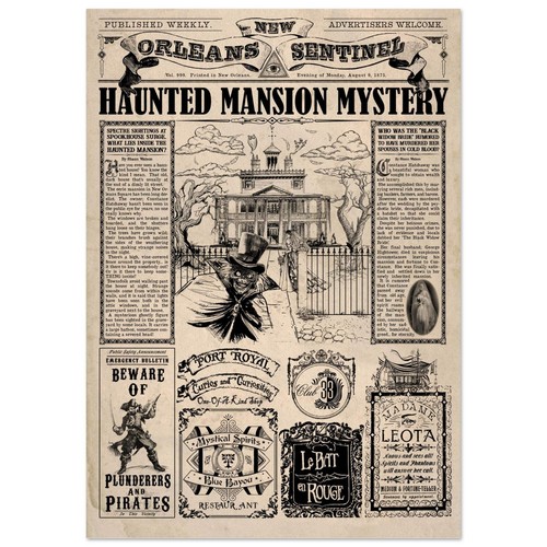The haunted mansion newspaper - the,