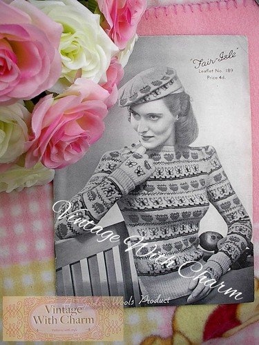 Vintage 40s knitting - knitting, pattern