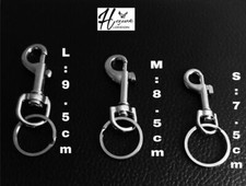 METAL BELT CLIP HIPSTER KEY RING KEY FOB WALLET HOLDER CHAIN RING HOOK 3 SIZES