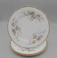 Paragon Malandi - 3 Side Plates - Mauve Flower Design - They look brand new