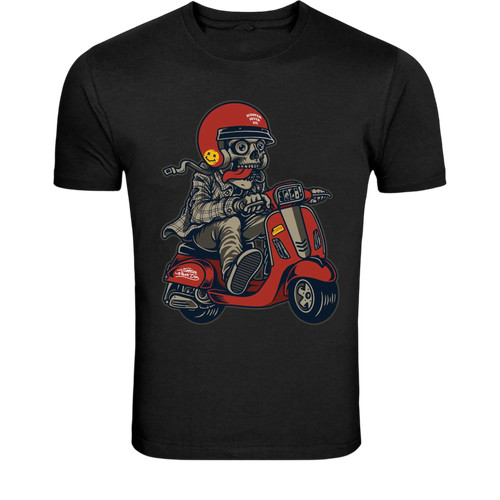 Skeleton scooter rider - skeleton,