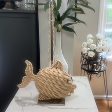TOMMY BAHAMA WOVEN WICKER FISH