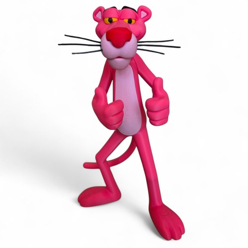 Pink panther figure statue - pink,