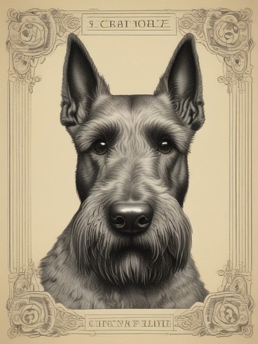 Scottish terrier vintage - scottish,