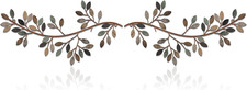 2 Pieces Metal Tree Leaf Wall