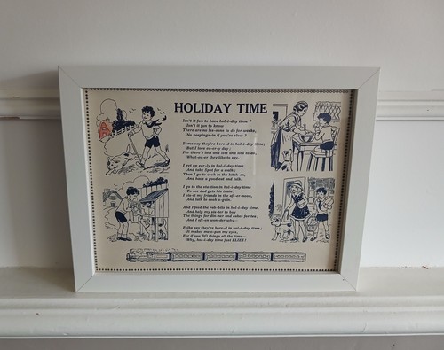 Vintage holiday time poem - vintage,