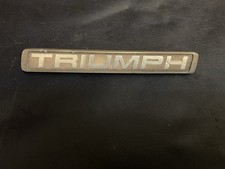Metal Triumph Car Badge Part Number 627254 Rear Pins Intact