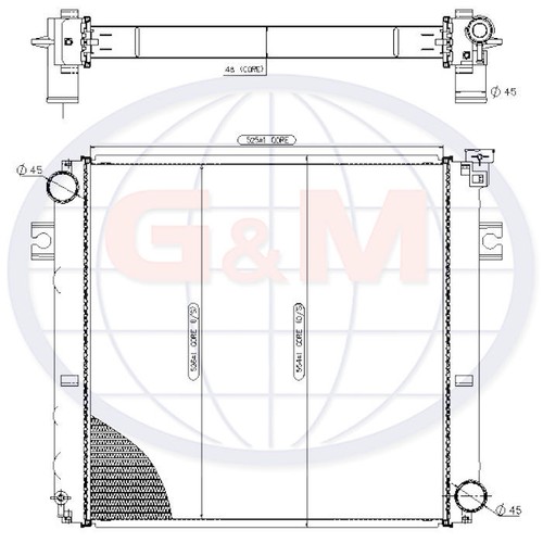Radiator for forklift truck - for,