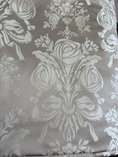 Beige and Cream Satin Floral