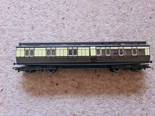 Hornby GWR Clerestory Brake 3rd Coach in GWR Brown/Cream Livery Please Read Disc