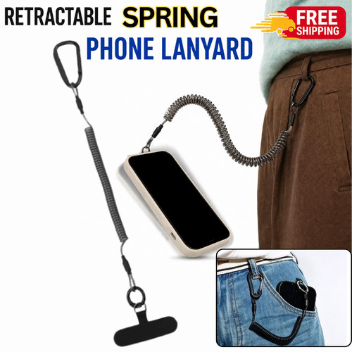 Spring phone lanyard - spring,