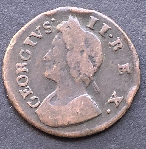 1735 george farthing copper - 1735,