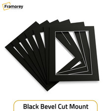 Black Bevel Cut Photo Mount