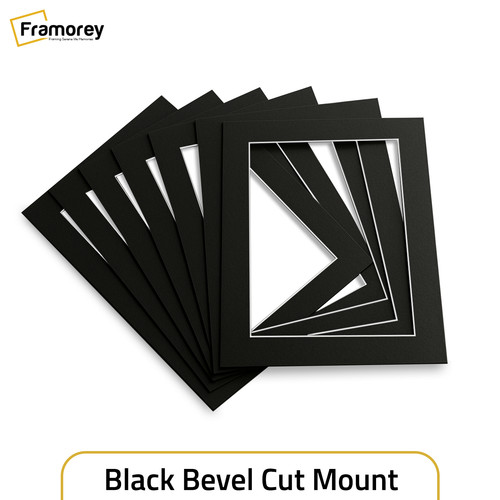 Blck bevel cut mount board - blck,