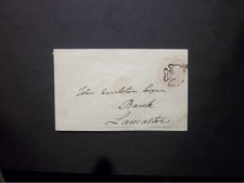 GB Lancashire Stationery QV 1d