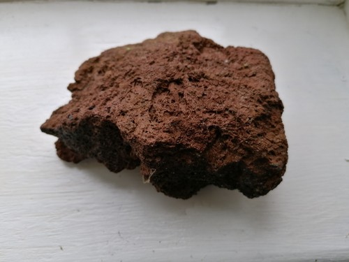 Natural red lava - rock, stone