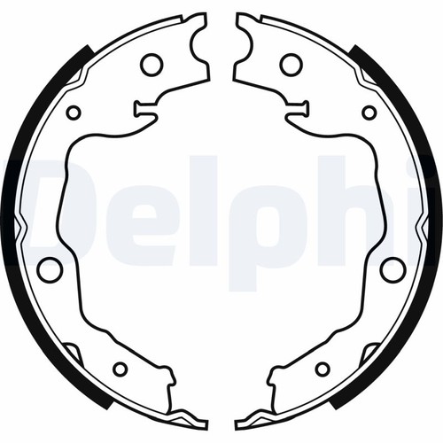 Brake shoe set parking - shoe,
