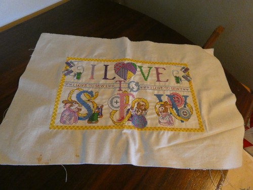 Love sew cross stitch - cross,