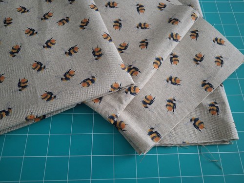 Digital print fabric bees - digital,