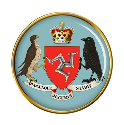 Isle man coat arms pin - coat,