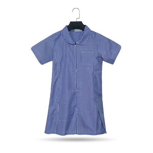 Girls blue school gingham - girls,