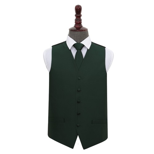 Dark green woven plain - dark,
