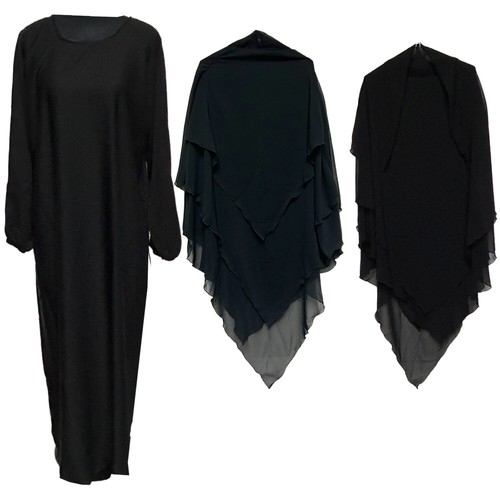 Women layer khimar jilbab and - layer,