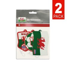 2 x WALES Welsh Air Freshener Triple Pack - Cymru Novelty Hanging Car Van