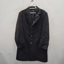 Crombie Vintage For Dunn & Co Wool City Work Finance Overcoat Coat Mens Size XL