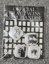 6 Rare Kray Twins Badges Still