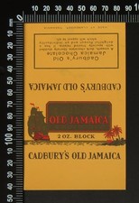 Original Vintage Cadbury's  (Australia) 2oz Old Jamaica Chocolate Wrapper 1950s?