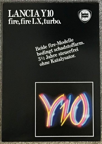 Lancia y10 car sales - lancia, brochure