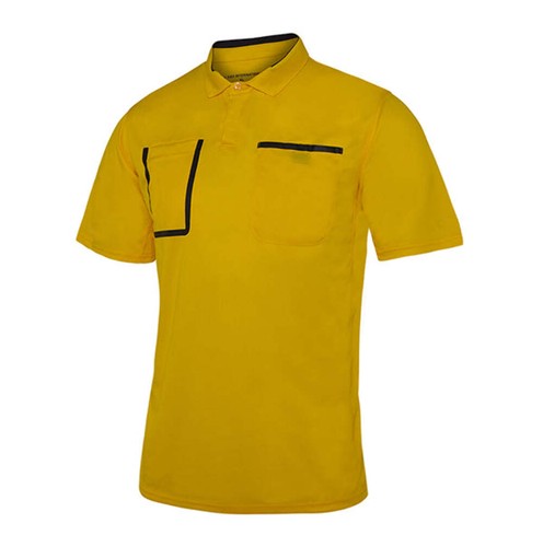 Referee shirt s yellow - a&h, s/s