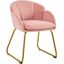 Flower shape velvet vanity - flower,