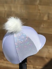 Horse Riding hat silk fur Pom