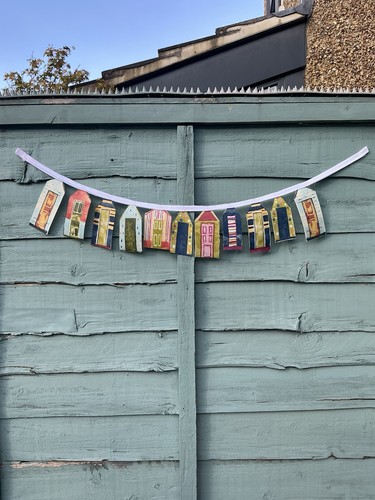 Nautical beach hut bunting - beach,