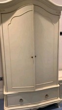Willis & Gambier Wardrobe Ivory French Armoire Shabby Chic Double Wardrobe