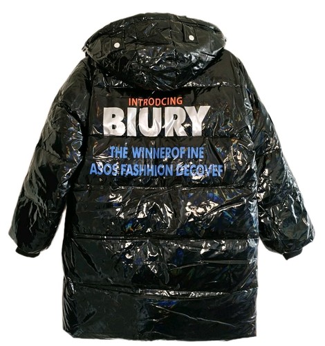 Glossy down coat duck - down,
