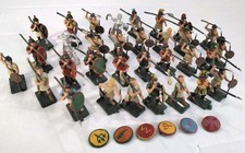 35 x 25MM 28MM METAL MINIFIGS MACEDONIAN INFANTRY FIGURES WARGAMING LOT SEE DESC