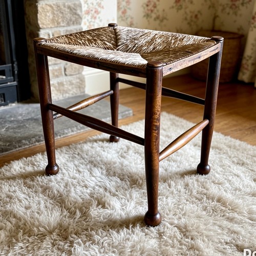 Antique stool with - antique,