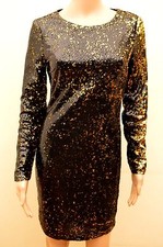 New Lipsy Gold Black Sequin