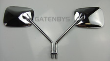 For SUZUKI Chrome 10mm Mirrors Pair GSF1200 SV1000 DL1000 GSX1400 GZ125 VL800