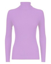 Womens Long Sleeves Ribbed Polo Neck Top Ladies Turtle Winter Shirt UK 8-26