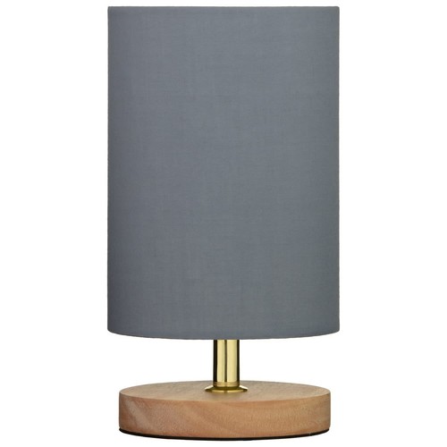Modern grey cylinder - grey, lamp